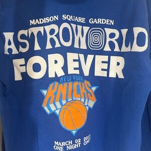 Astroworld X New York Knicks Hoodie Mens Size S